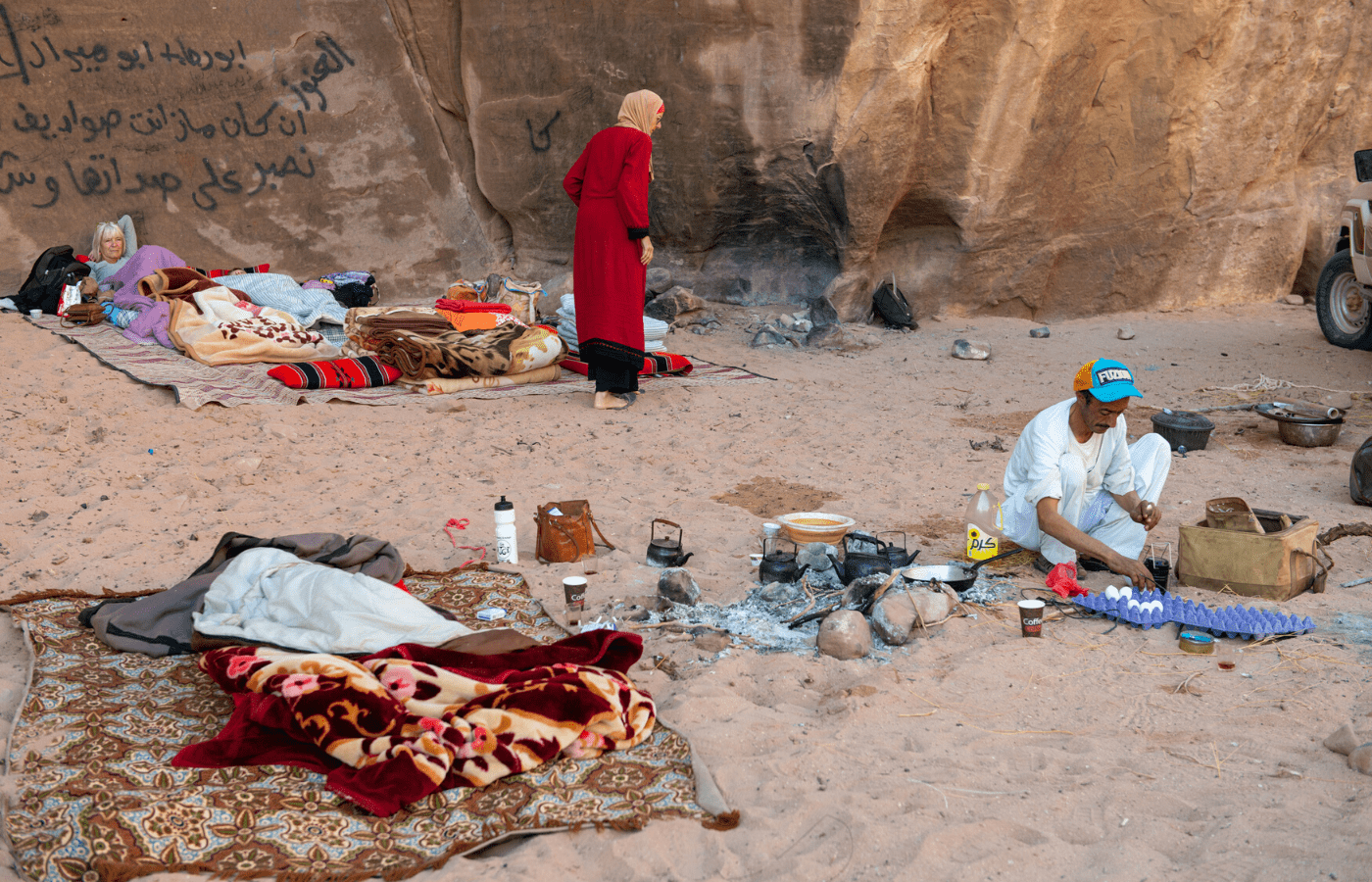 Avontuur in de Wadi Rum in Jordanië, jeep tours, ballonvaart, Slapen onder de sterren