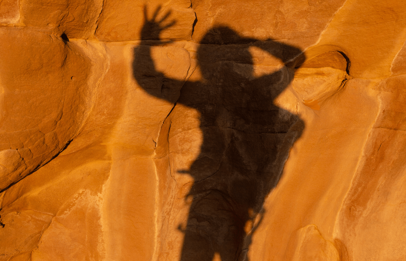 Hiking and Climbing in the Wadi Rum desert, Jordan