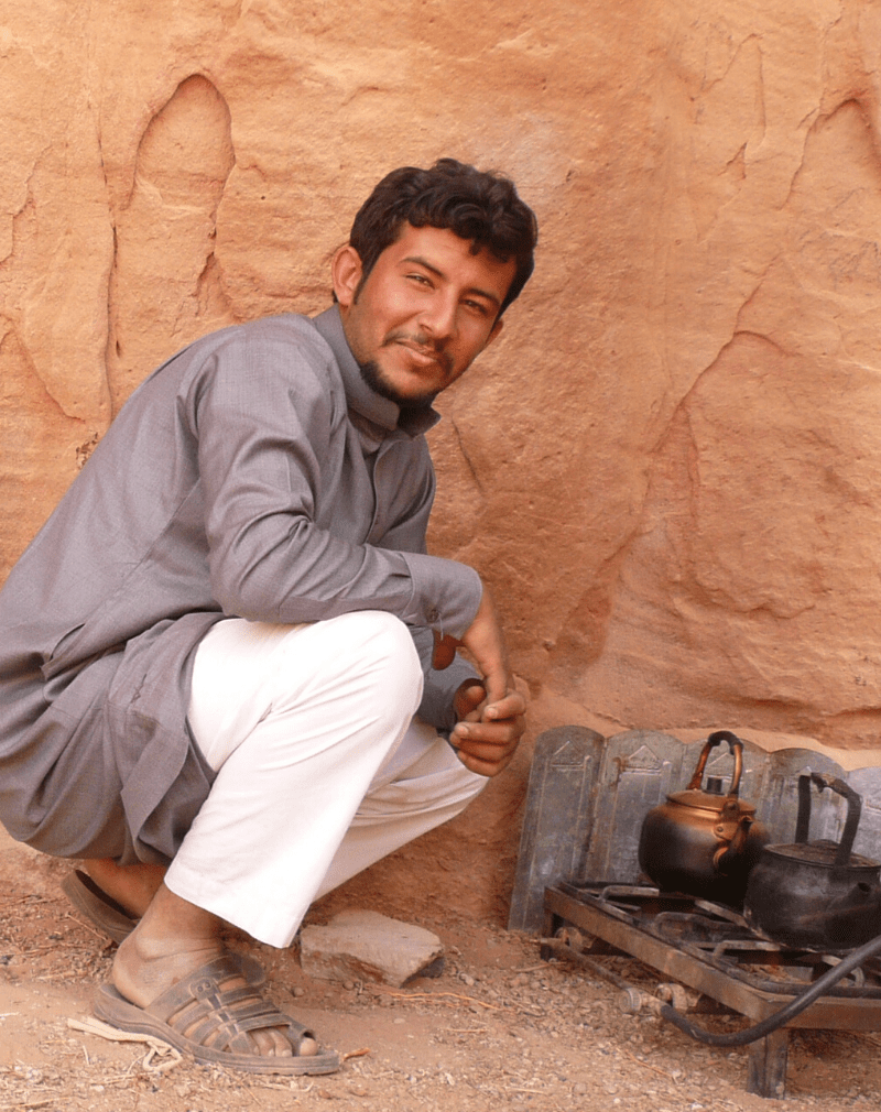 About us, Mohammed, guide. Jordan Desert Journeys