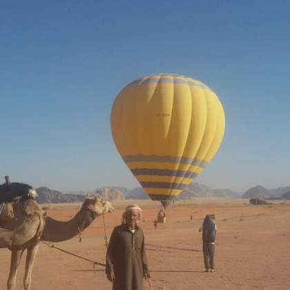 Ballooning Wadi Rum. Jordan Desert Journeys