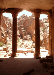 De tuin in Petra