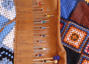 Sound healing with tuning forks